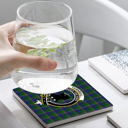 ScotsTee Shop Scottish Turnbull Hunting 1983 2 Crest Tartan Drinks Coasters – Wood, Rubber, Ceramic
