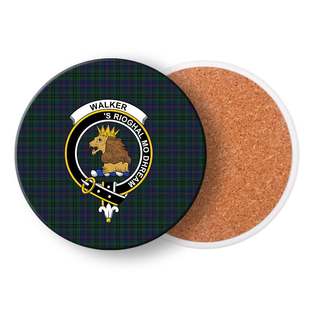 ScotsTee Shop Scottish Walker Hunting Crest Tartan Drinks Coasters – Wood, Rubber, Ceramic