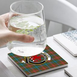 ScotsTee Shop Scottish Wilson Janet Ancient Clan Crest Tartan Drinks Coasters – Wood, Rubber, Ceramic