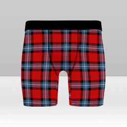 ScotsTee Shop Scottish Baillie of Polkemmet Red Modern Tartan Boxer Shorts
