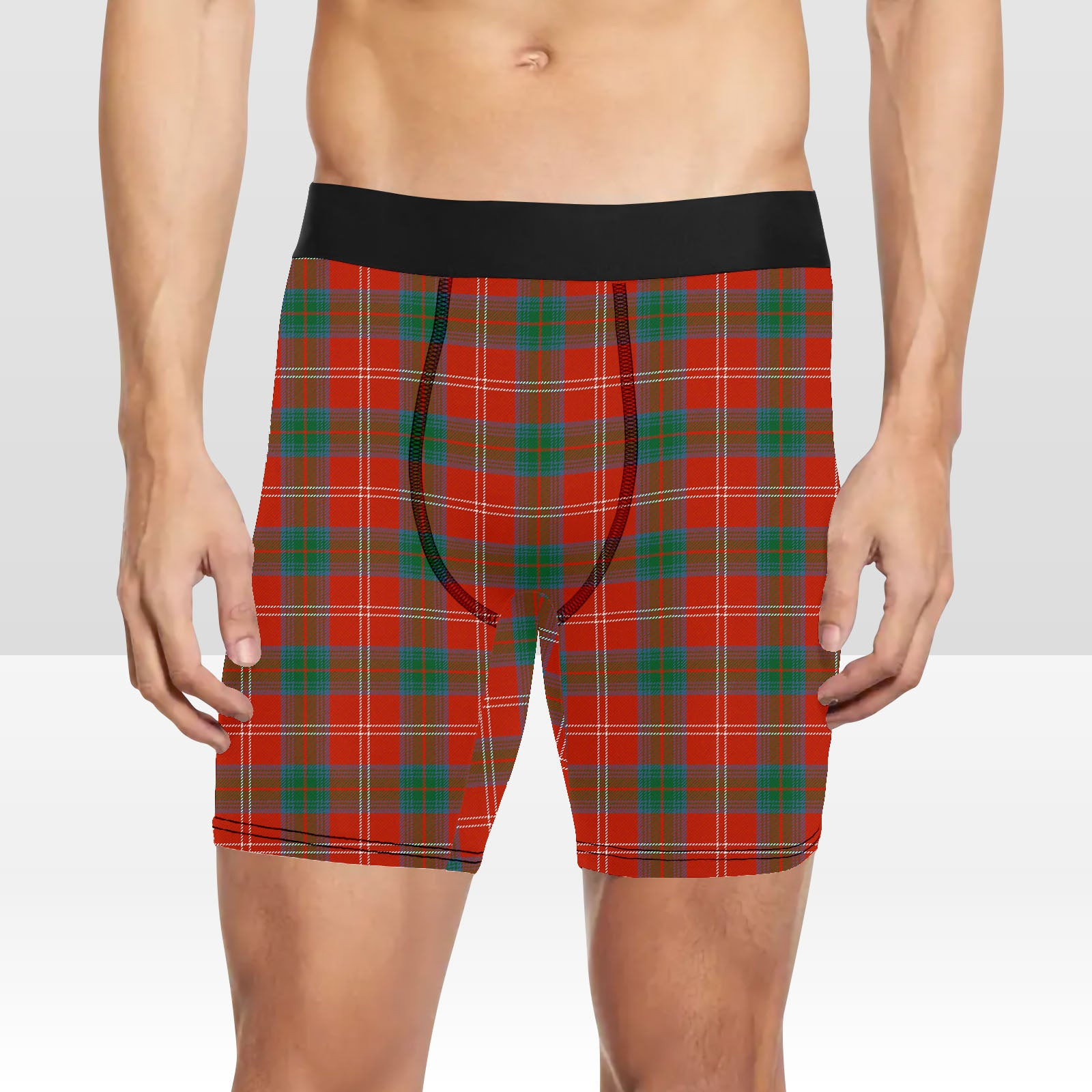 ScotsTee Shop Scottish Chisholm of Strathglass Ancient Tartan Boxer Shorts
