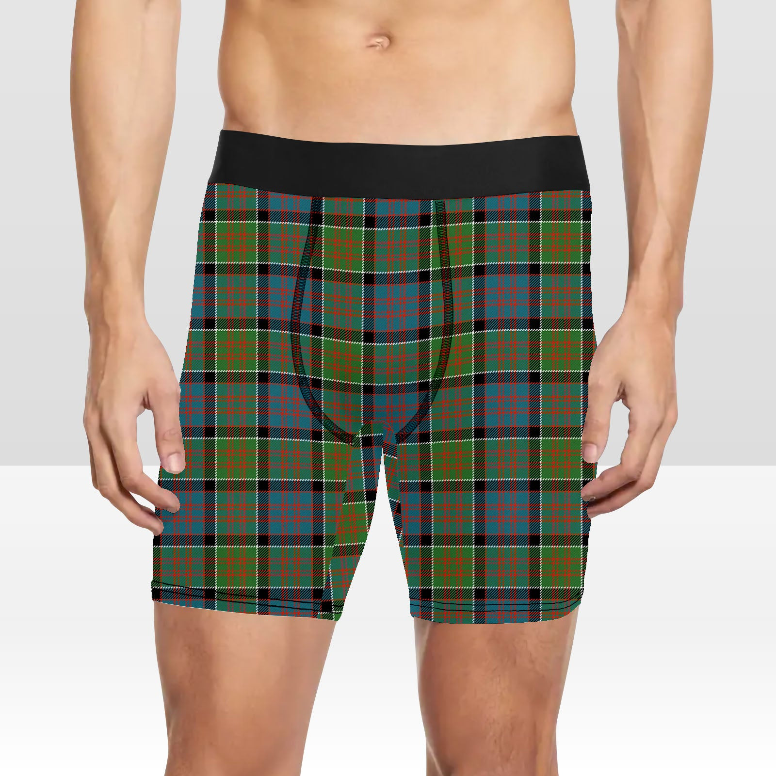 ScotsTee Shop Scottish Donald of Clan Ranald Ancient Tartan Boxer Shorts