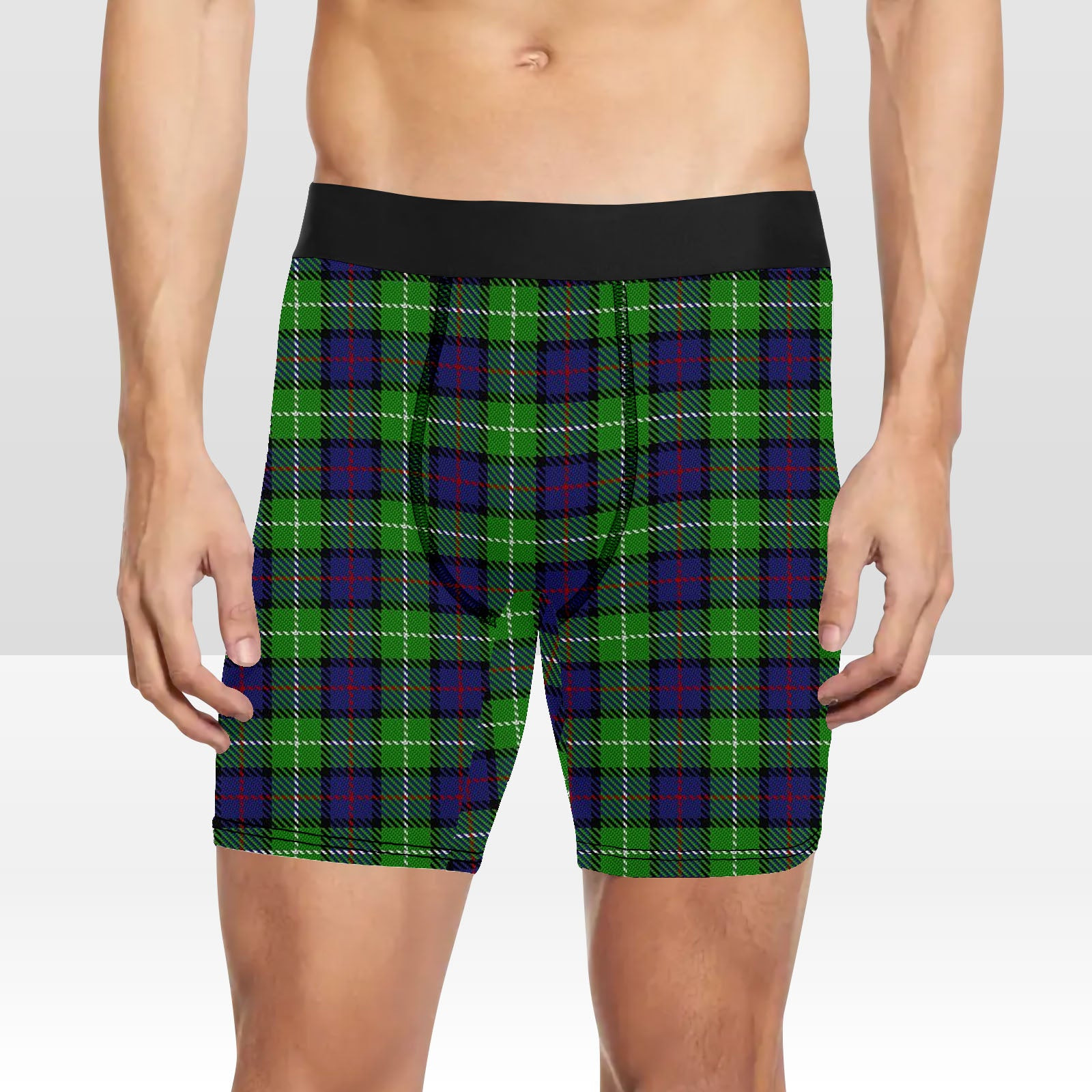 ScotsTee Shop Scottish Davidson of Tulloch Tartan Boxer Shorts