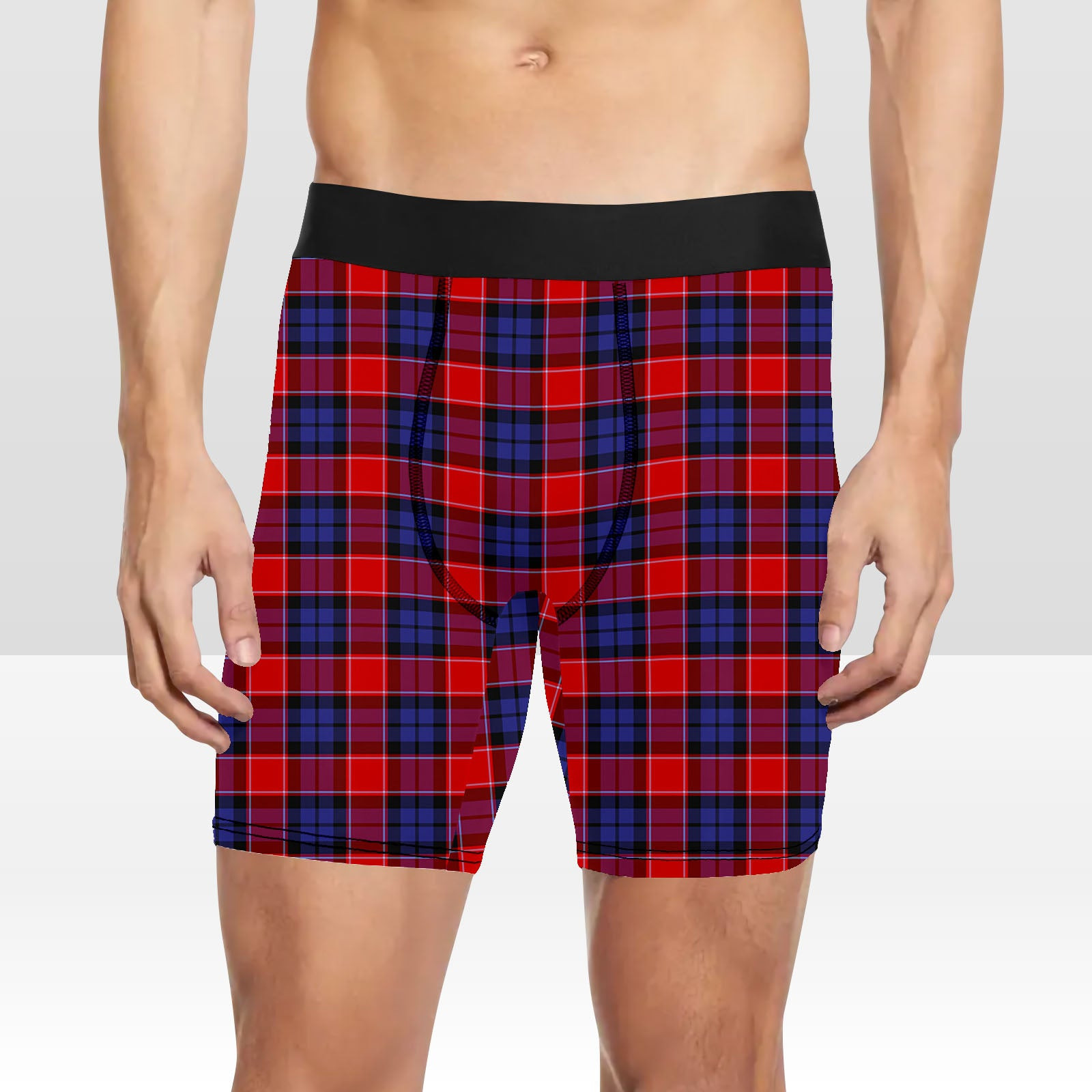 ScotsTee Shop Scottish Graham of Menteith Red Tartan Boxer Shorts
