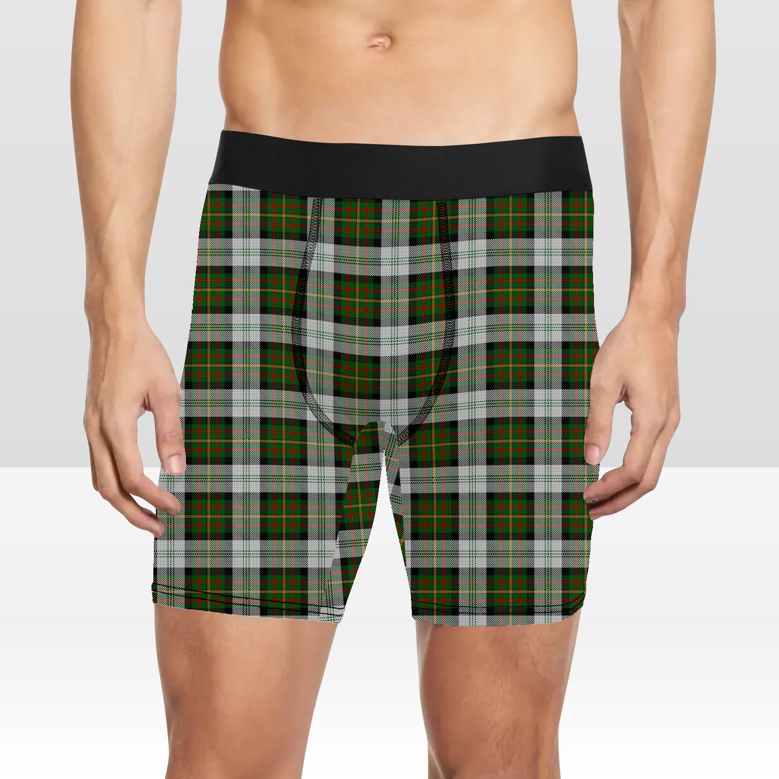 ScotsTee Shop Scottish Gillies Dress Green Tartan Boxer Shorts