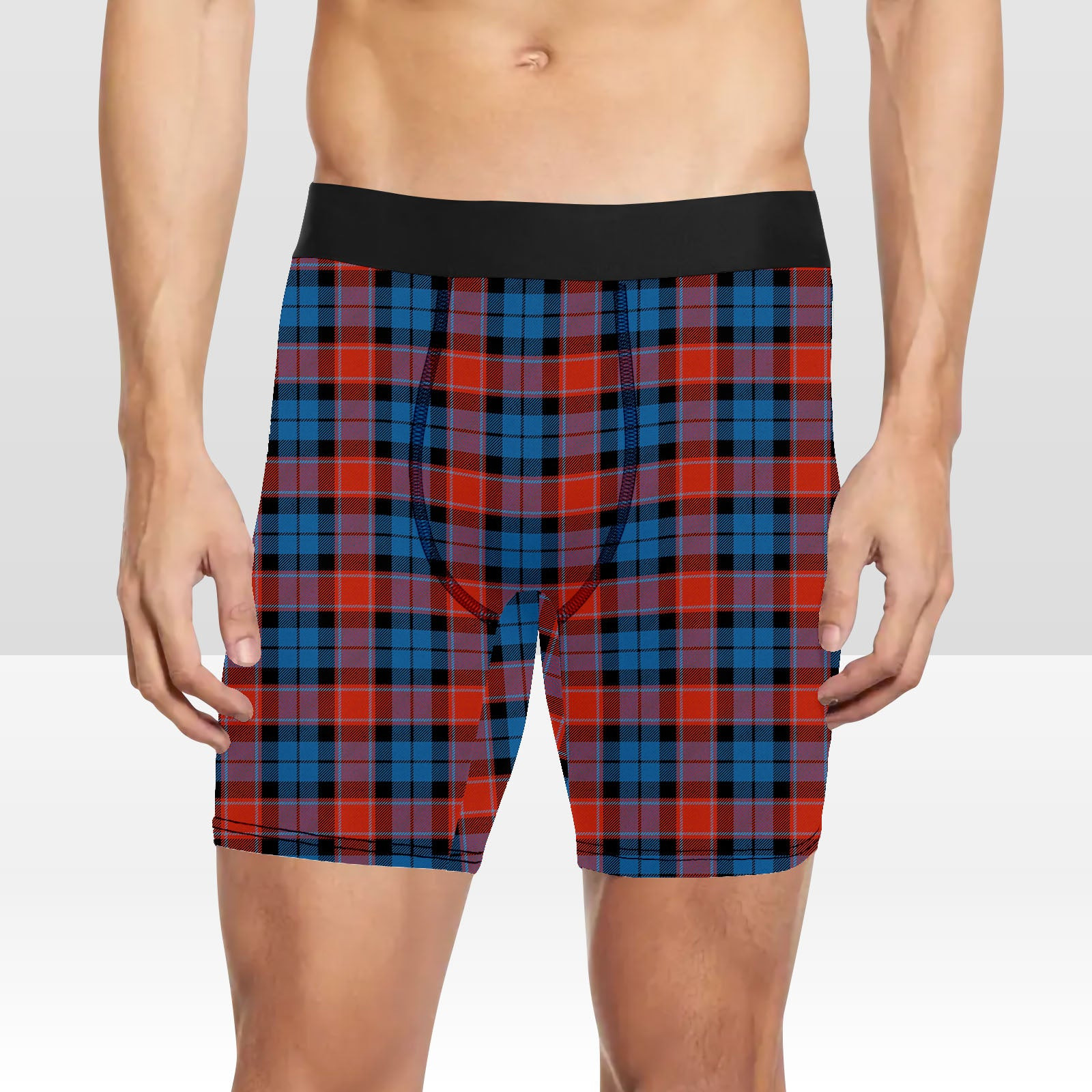 ScotsTee Shop Scottish Graham of Menteith Red Ancient Tartan Boxer Shorts