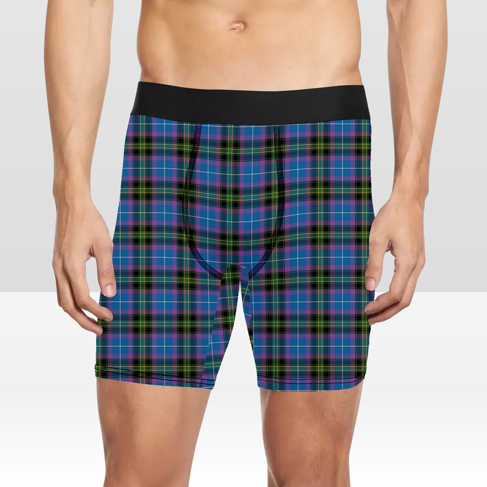 ScotsTee Shop Scottish Lang of Sherbrooke Ancient Clan Tartan Boxer Shorts