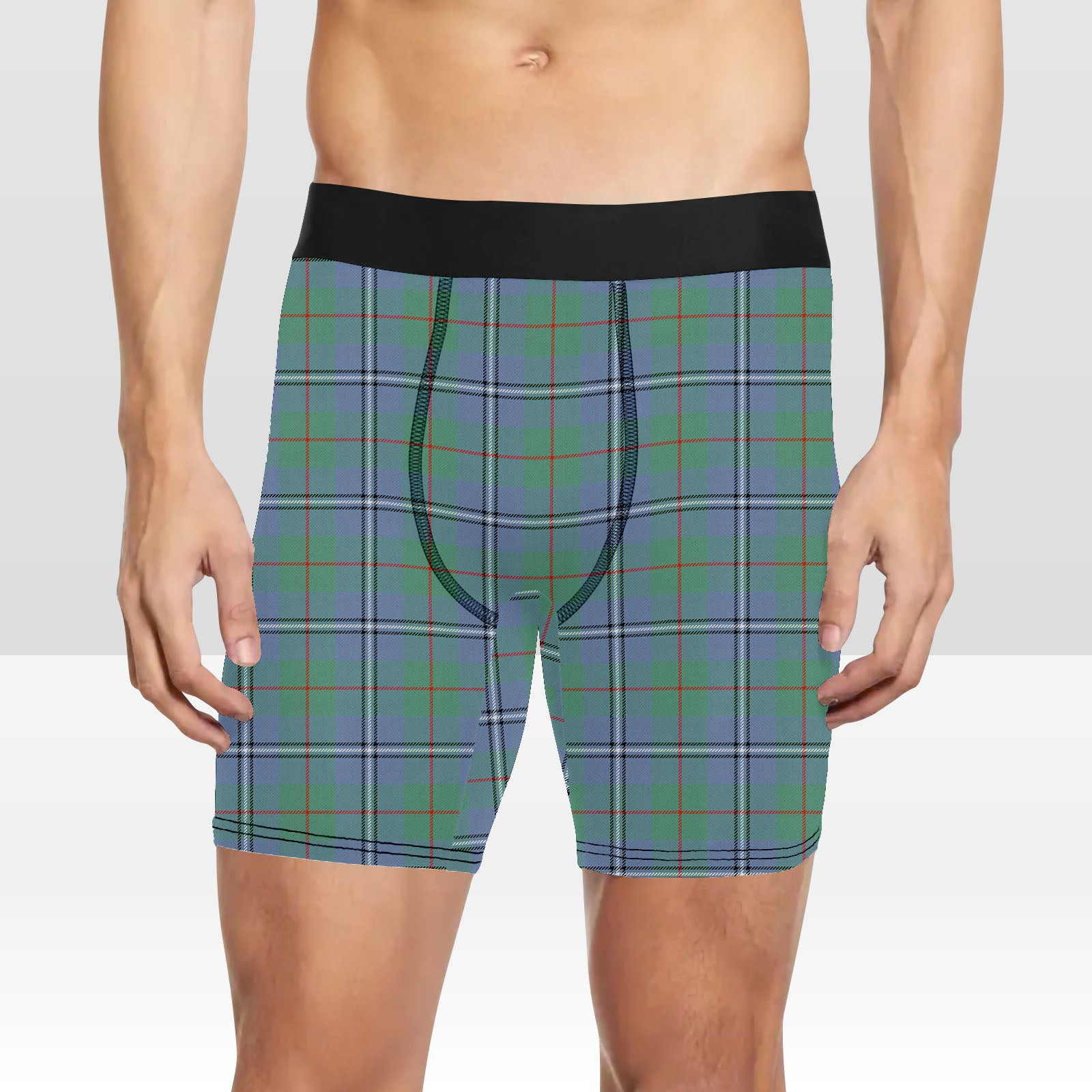 ScotsTee Shop Scottish Irvine of Glentulchan Ancient Tartan Boxer Shorts