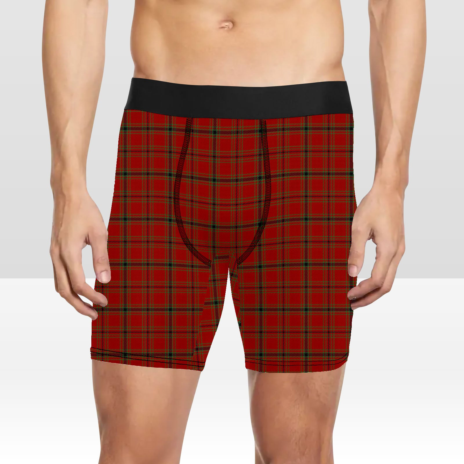ScotsTee Shop Scottish MacDonald of Belfinlay Tartan Boxer Shorts