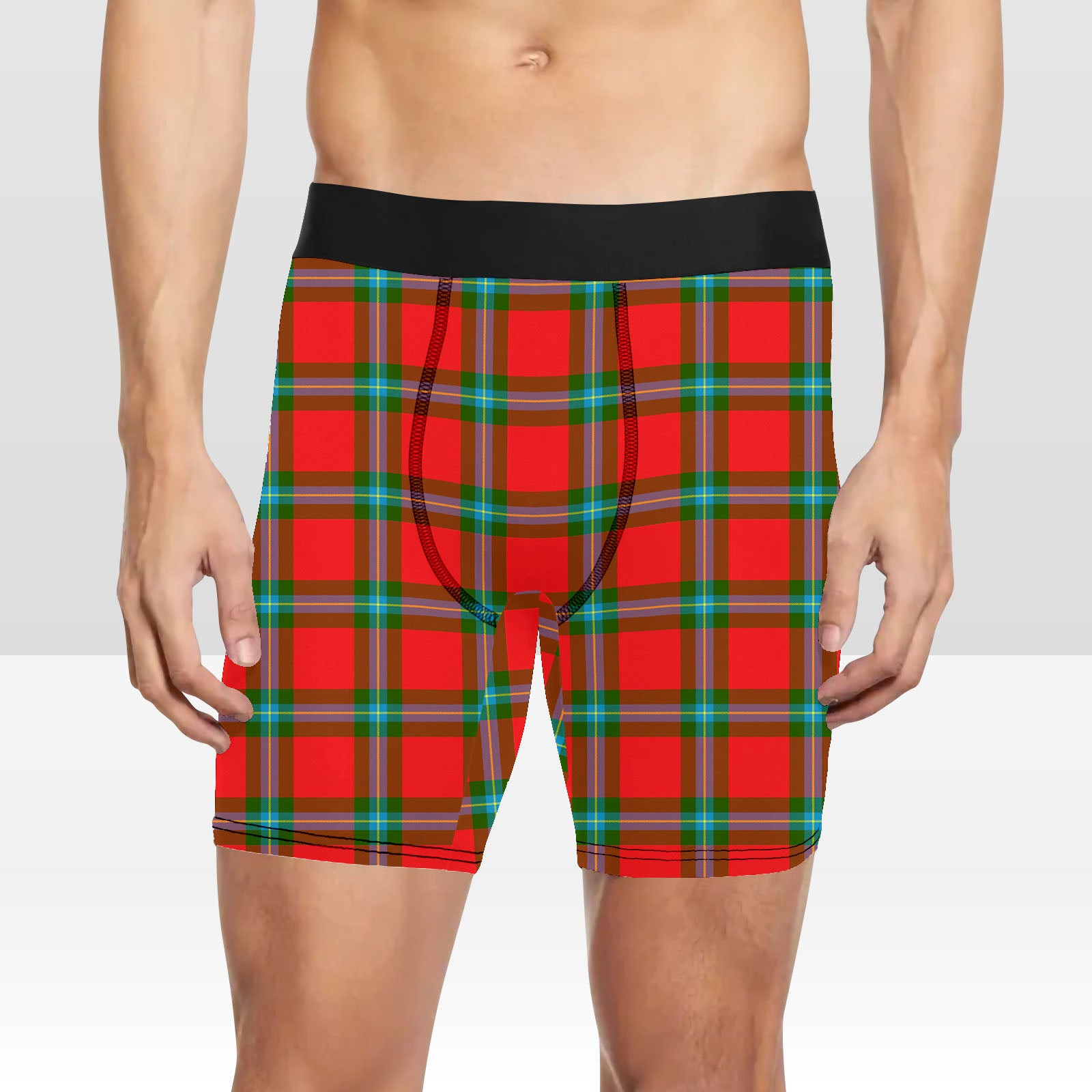 ScotsTee Shop Scottish MacLaine of Loch Buie Tartan Boxer Shorts
