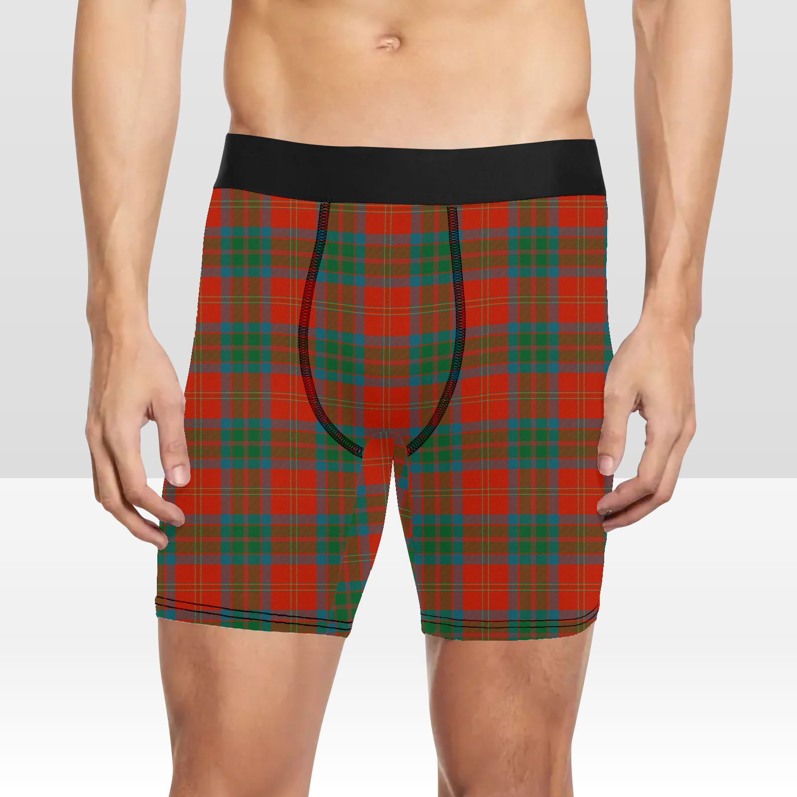 ScotsTee Shop Scottish MacPherson of Cluny Ancient Tartan Boxer Shorts