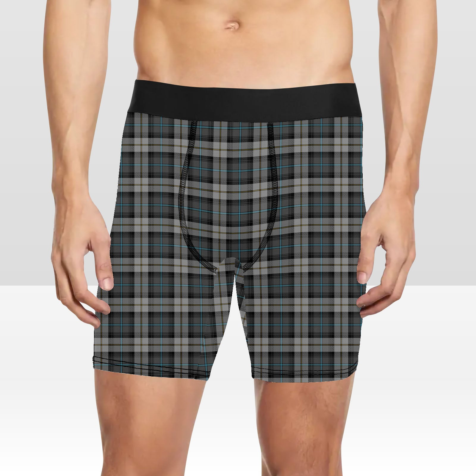 ScotsTee Shop Scottish McCandlish Dress Grey Tartan Boxer Shorts