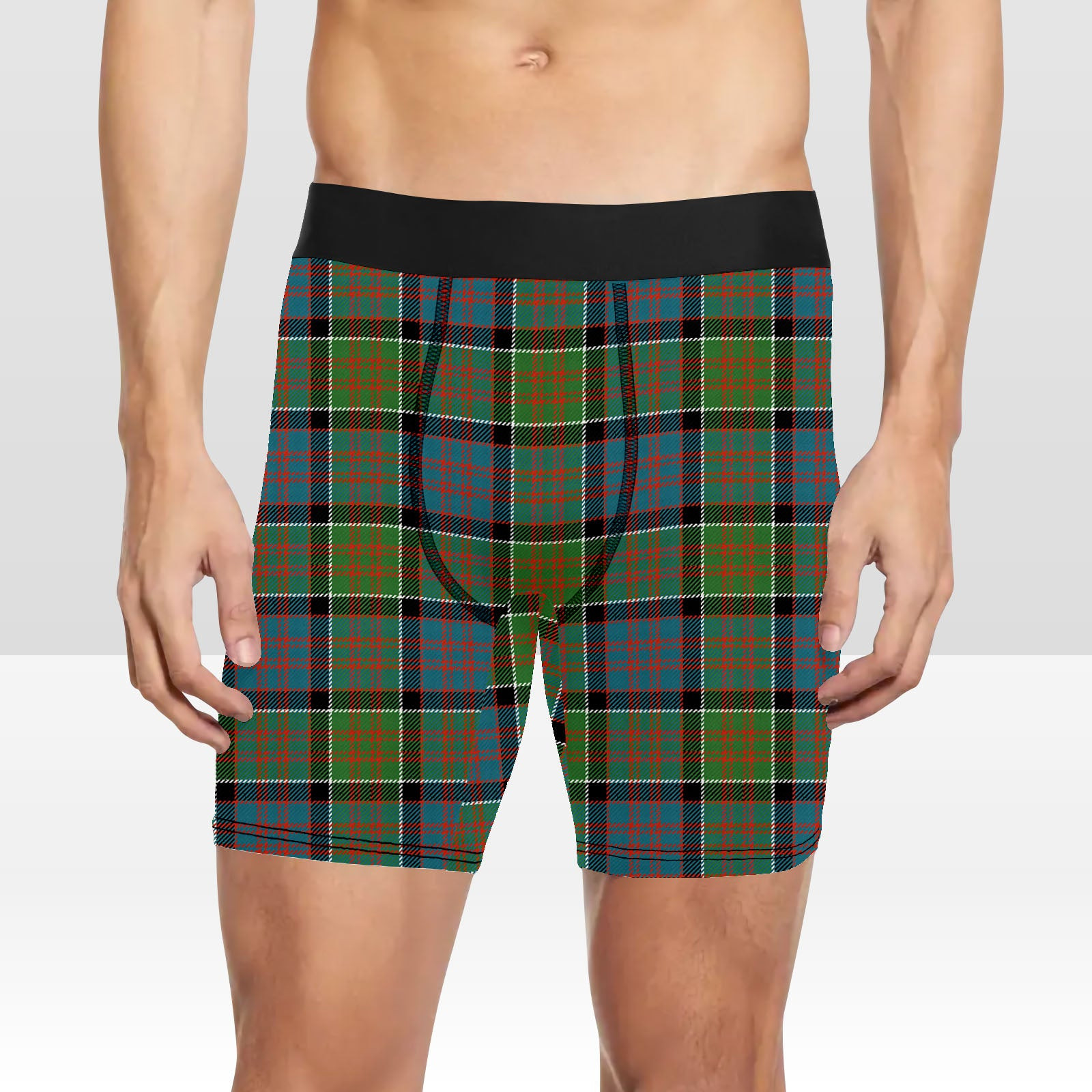 ScotsTee Shop Scottish McDonald of Clan Ranald Ancient Tartan Boxer Shorts