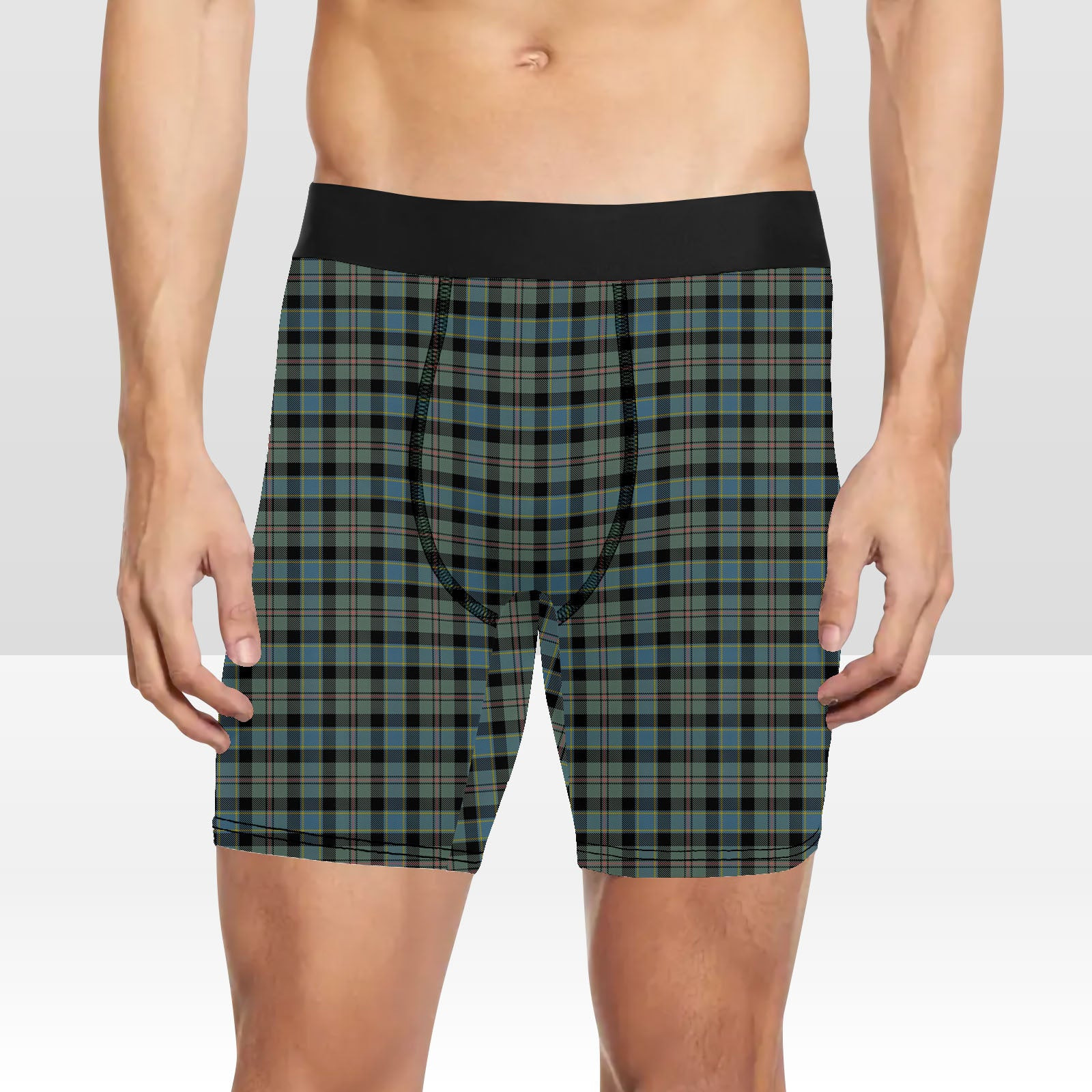 ScotsTee Shop Scottish Ogilvie (Ogilvy) Hunting Tartan Boxer Shorts