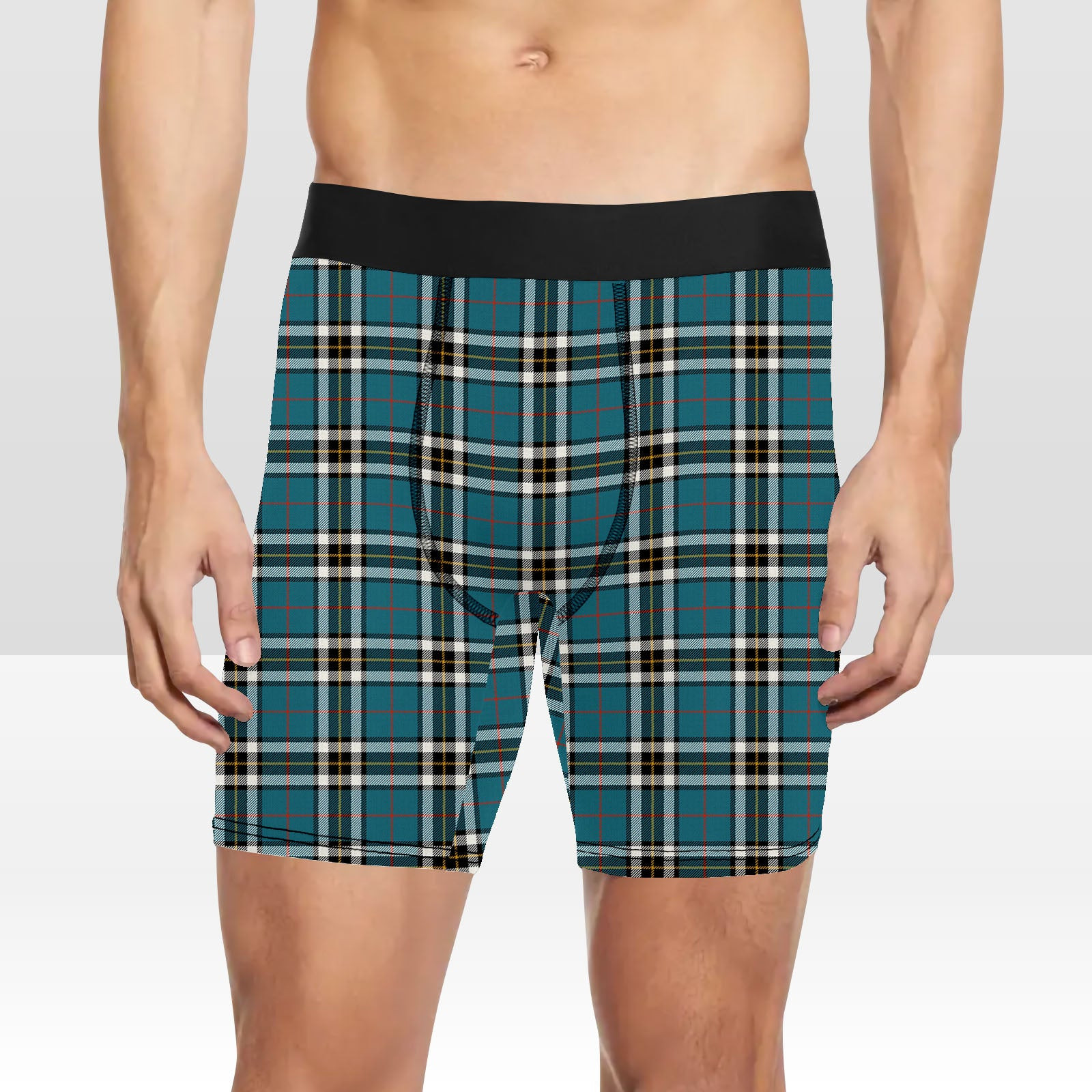 ScotsTee Shop Scottish Thompson Dress Blue Ancient Tartan Boxer Shorts
