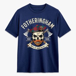 ScotsTee Shop Scottish Fotheringham Crest Tartan T-shirt Alba Skull Style