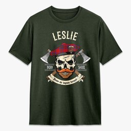 ScotsTee Shop Scottish Leslie Modern Crest Tartan T-shirt Alba Skull Style