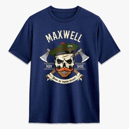 ScotsTee Shop Scottish Maxwell Hunting Crest Tartan T-shirt Alba Skull Style