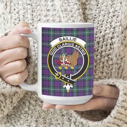 ScosTee Shop Scottish Baillie Highland Society Modern Crest Tartan Ceramic Mug