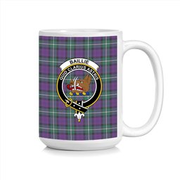 ScosTee Shop Scottish Baillie Highland Society Modern Crest Tartan Ceramic Mug