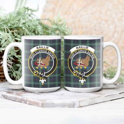 ScosTee Shop Scottish Baillie of Polkemmet Modern Crest Tartan Ceramic Mug