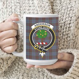 ScosTee Shop Scottish Anderson Highland Society of London Crest Tartan Ceramic Mug