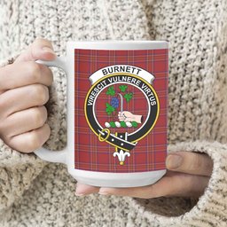 ScosTee Shop Scottish Burnett of Leys Dress Crest Tartan Ceramic Mug
