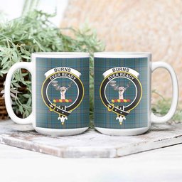 ScosTee Shop Scottish Burns of California Modern Crest Tartan Ceramic Mug