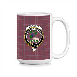 ScosTee Shop Scottish Burnett of Leys Hunting Crest Tartan Ceramic Mug