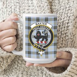 ScosTee Shop Scottish Baxter of Balgavies Ancient Crest Tartan Ceramic Mug