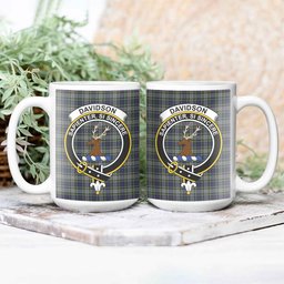 ScosTee Shop Scottish Davidson of Tulloch Dress Crest Tartan Ceramic Mug