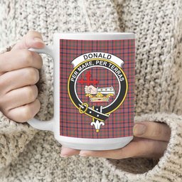 ScosTee Shop Scottish Donald of Boisdale Modern Crest Tartan Ceramic Mug