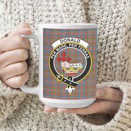 ScosTee Shop Scottish Donald of Boisdale Ancient Crest Tartan Ceramic Mug