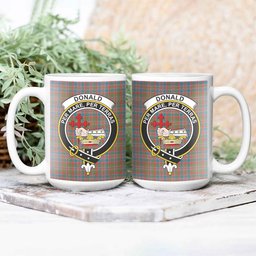 ScosTee Shop Scottish Donald of Boisdale Ancient Crest Tartan Ceramic Mug