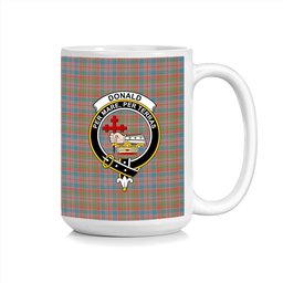 ScosTee Shop Scottish Donald of Boisdale Ancient Crest Tartan Ceramic Mug