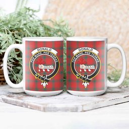 ScosTee Shop Scottish Donald of Sleat Modern Crest Tartan Ceramic Mug