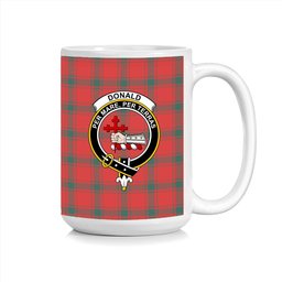 ScosTee Shop Scottish Donald of Sleat Modern Crest Tartan Ceramic Mug