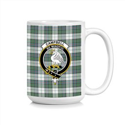 ScosTee Shop Scottish Campbell of Cawdor Dress Ancient Crest Tartan Ceramic Mug