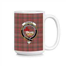 ScosTee Shop Scottish Donald of Staffa_s Sett Crest Tartan Ceramic Mug