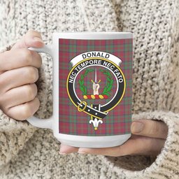 ScosTee Shop Scottish Donald of Glencoe Modern Crest Tartan Ceramic Mug