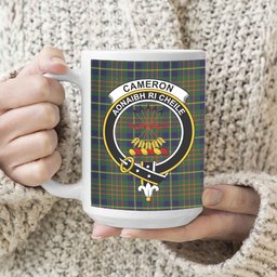 ScosTee Shop Scottish Cameron of Lochiel Hunting Modern Crest Tartan Ceramic Mug