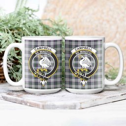ScosTee Shop Scottish Campbell of Cawdor Dress Crest Tartan Ceramic Mug