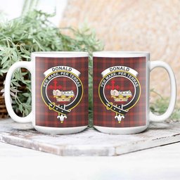 ScosTee Shop Scottish Donald of Ardnamurchan Crest Tartan Ceramic Mug