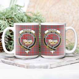 ScosTee Shop Scottish Donald of Lochmaddy Modern Crest Tartan Ceramic Mug