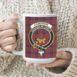 ScosTee Shop Scottish Cameron of Locheil Original Crest Tartan Ceramic Mug