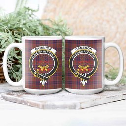 ScosTee Shop Scottish Cameron of Locheil Original Crest Tartan Ceramic Mug