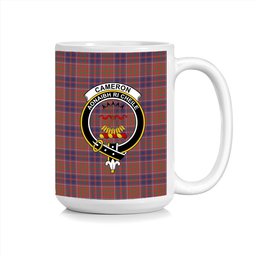 ScosTee Shop Scottish Cameron of Locheil Original Crest Tartan Ceramic Mug