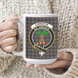 ScosTee Shop Scottish Christie (London) Hunting Crest Tartan Ceramic Mug