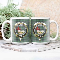 ScosTee Shop Scottish Donald Lord of the Isles Hunting Modern Crest Tartan Ceramic Mug