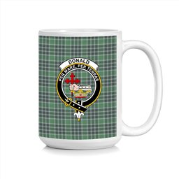 ScosTee Shop Scottish Donald Lord of the Isles Hunting Modern Crest Tartan Ceramic Mug